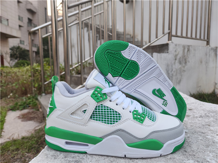 Men's Running weapon Air Jordan 4 Shoes Green/White 137